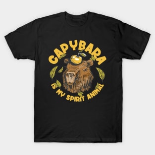 Capybara is my spirit animal | Cottagecore Style T-Shirt